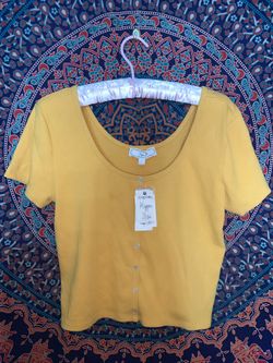 paulina top - yellow