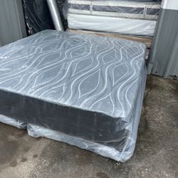 King Size Mattress And Box spring 