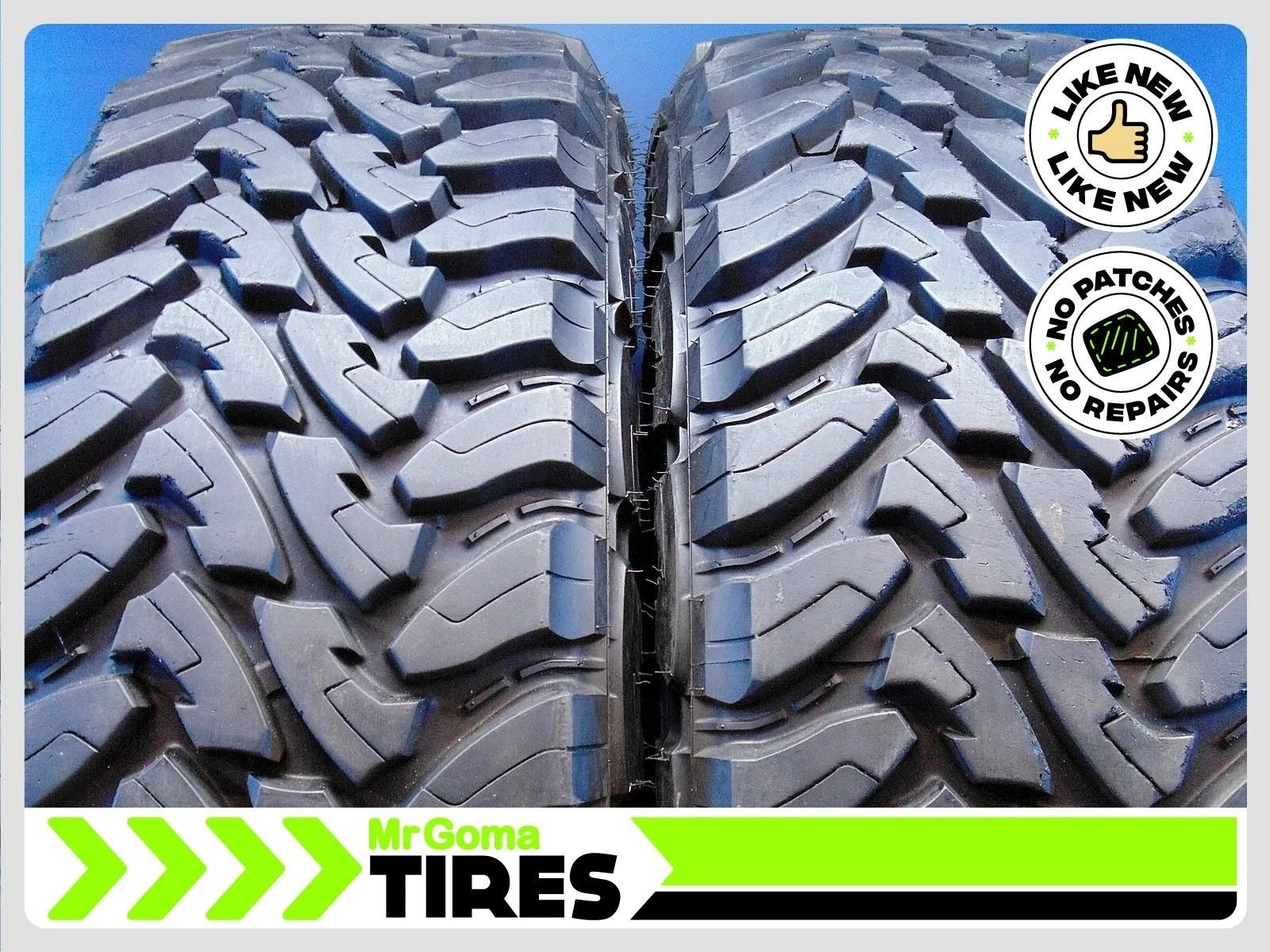 SET OF 2 TOYO OPEN COUNTRY M/T 35X11.50R20LT  USED TIRE 124Q 10.0/32 AVG NO PATCH *  PRODUCTION YEAR 2023 - 2024 * INSTALLATION  INCLUDED *
