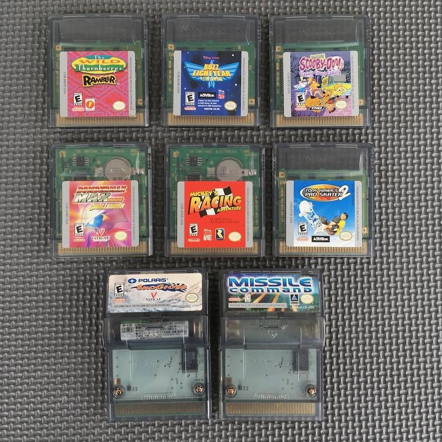 Lot of 8 OEM Original Nintendo Gameboy Color Games