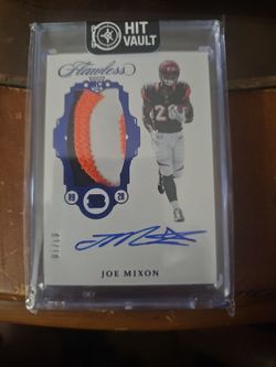 2017 Joe Mixon  auto game worn patch