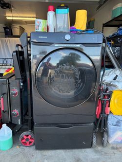 Samsung Front Load Dryer with Pedestal