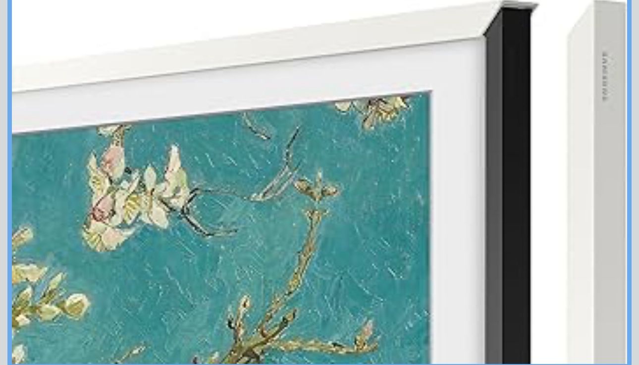 Samsung 75-inch The Frame Customizable Bezel - Modern White (VG-SCFA75WTBZA, 2021 Model) Brand new in box; retail for $200.00; yours for $125.00