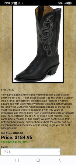 Toni lama cowboy boots