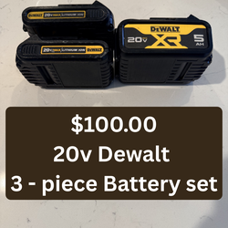 Dewalt 20v battery set