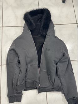 Balenciaga Fur Hooded Zipper