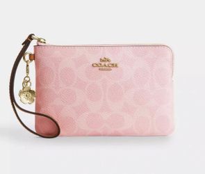 Coach Pink Powder Wristlet