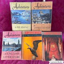 1(contact info removed) Vintage Book: Adventures English Textbooks Grades 9-12, Harcourt Brace. Sold Individually, Price is per Book