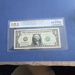 Collectible Coin &Currency One Dollar Bill 