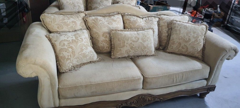 Sofa, Loveaeat, Coffee Table And Side Table 4 Piece Set