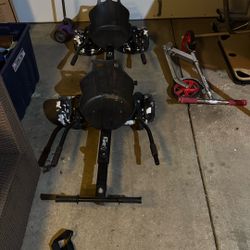 2 Hover boards With Go-cart Attachments