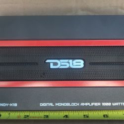 Min AMP. For  Motorcycle 🏍️  Or Car's 🚗 D'S18 Class D' Monoblock 1800 Watts 🎶💪🏻