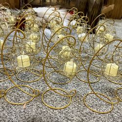 Hanging Baskets With Tea Light 