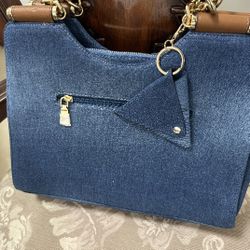 Blue Denim Purse