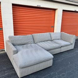 Modern Gray Cloud Sectional Sofa - FREE DELIVERY 