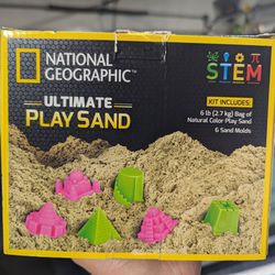 National Geographic Stem Toy Kinetic Sand 6 lbs with Toys ($25 for 1 or $20 each for 2+)