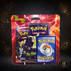 Pokémon TCG Lightning Set – 5 Booster Packs (Fairfield Repack) 