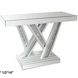 G-860 Crystal Mirror Console Table 