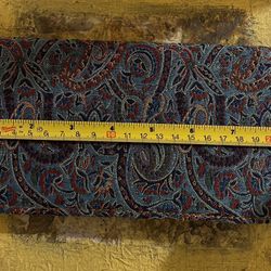 Turkish Paisley Fabric/ Leather Wallet 