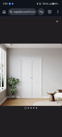 24"W X 78" white closet door