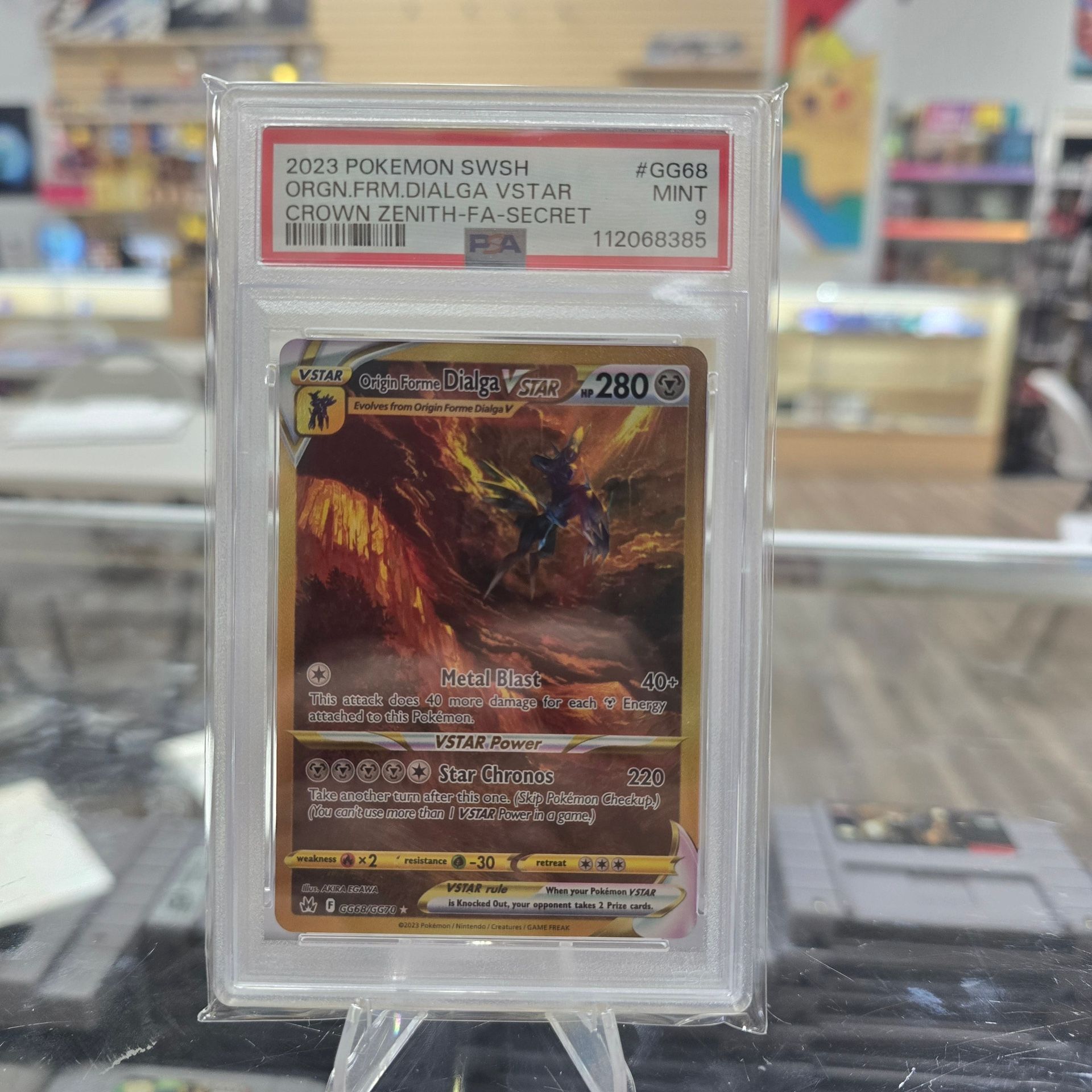 Origin Forme Dialga VSTAR (Secret) - Crown Zenith: Galarian Gallery (PSA 9)