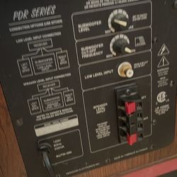 Paradigm powered subwoofer