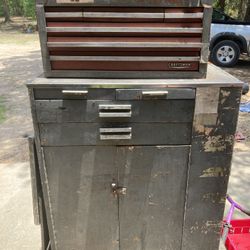 Craftsman Tool Box With Storage Box On Wheels