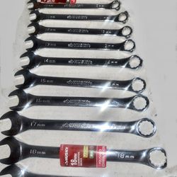 Brand New Wrench Set, Husky COMPLETE Set (Lifetime Warranty) Metric 7mm-19mm Tags Still On Most