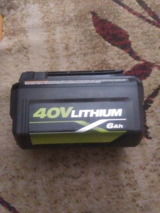 Ryobi 40volt 6 Amp Battery