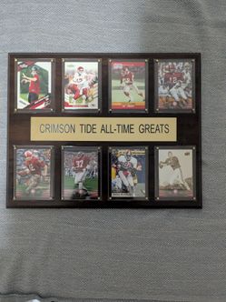 Alabama Crimson Tide All-Time Greats Football Card Plaque