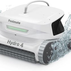 Corded Poolmate Hydro 4 Robotic Pool Vacuum Cleaner,Wall Climbing App Control Dual Turb
