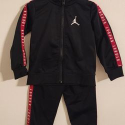 Jordan Jacket and Pants Set for Toddlers Size 24 Months Black