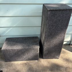 2 Grey, Collapsable Display Stands 