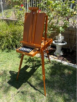 Wooden French Easel with Storage Drawer