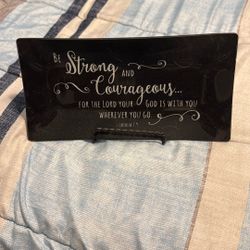 Glass Bible Phrase Decor