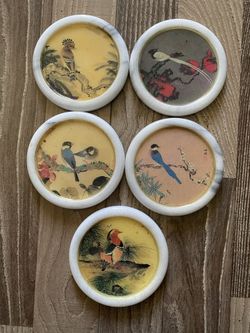 Marble Bird Coasters