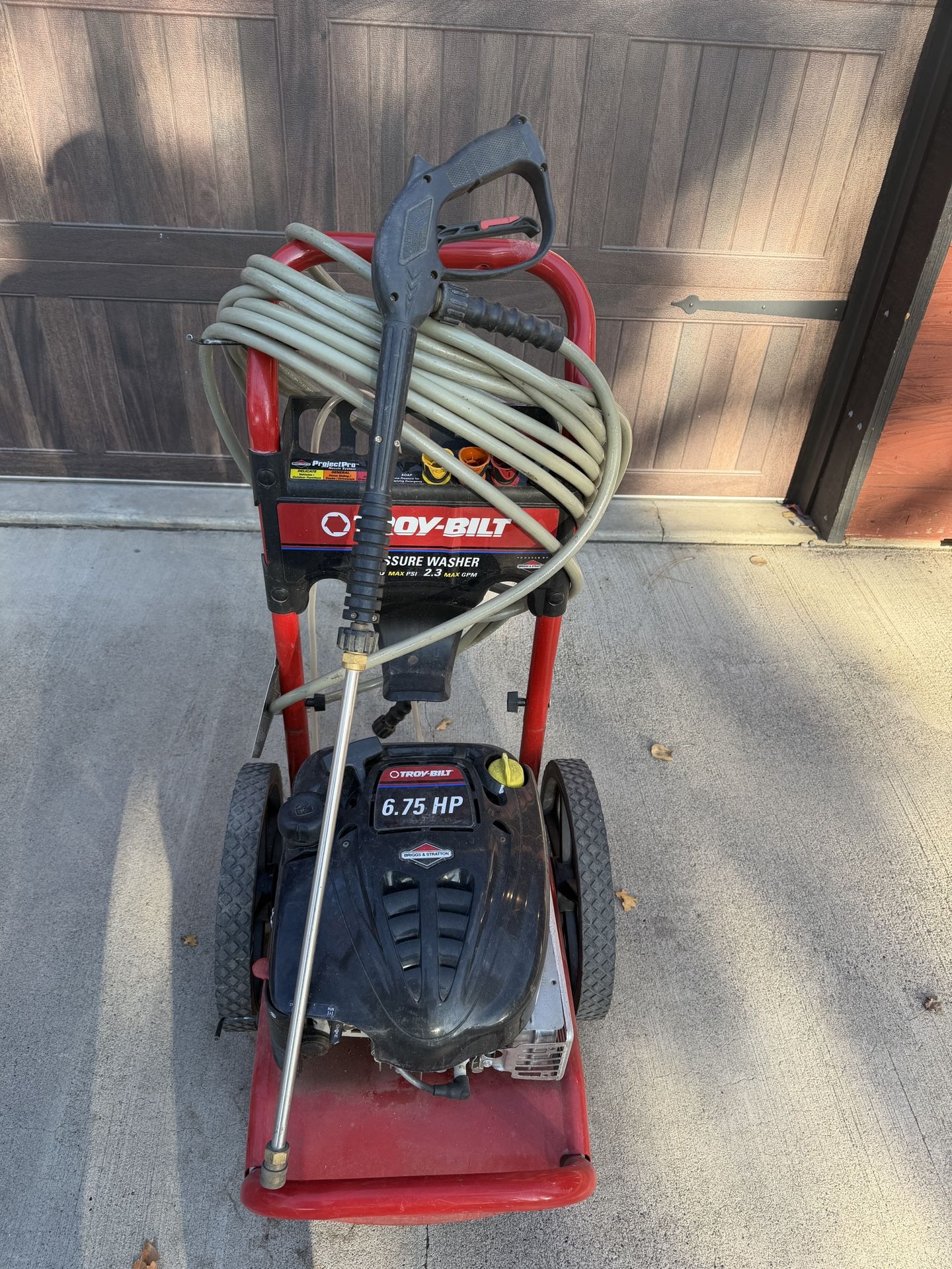 Troy-Bilt 6.75 HP Pressure Washer – Works Great!