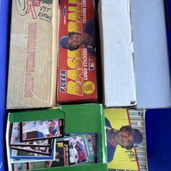 Tote Of Old Baseball Cards 