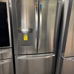New Open Box Lg French Style Refrigerator In Stainless Steel 