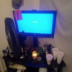 1080p Full HD Vizio TV On TV Stand