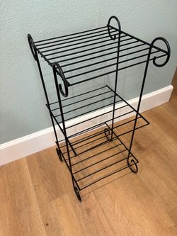 Mid Century  Metal 3-Tier Plant Shelf