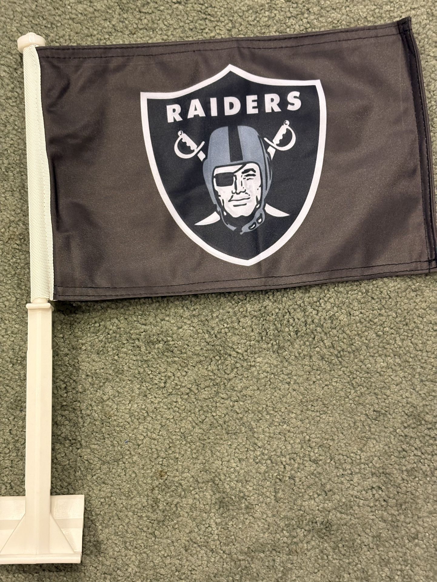 SET Of NEW Las Vegas Raiders Car Window Flags