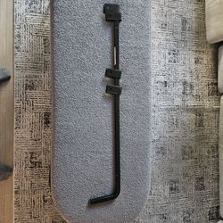 New metal straight arm mud flap hanger