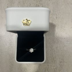 Lab Grow Real  Diamond Ring Set AU 750 Stamped