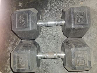 50 Pound Dumbells