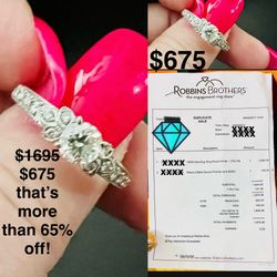 Beautiful Engagement Ring! Size 7-8