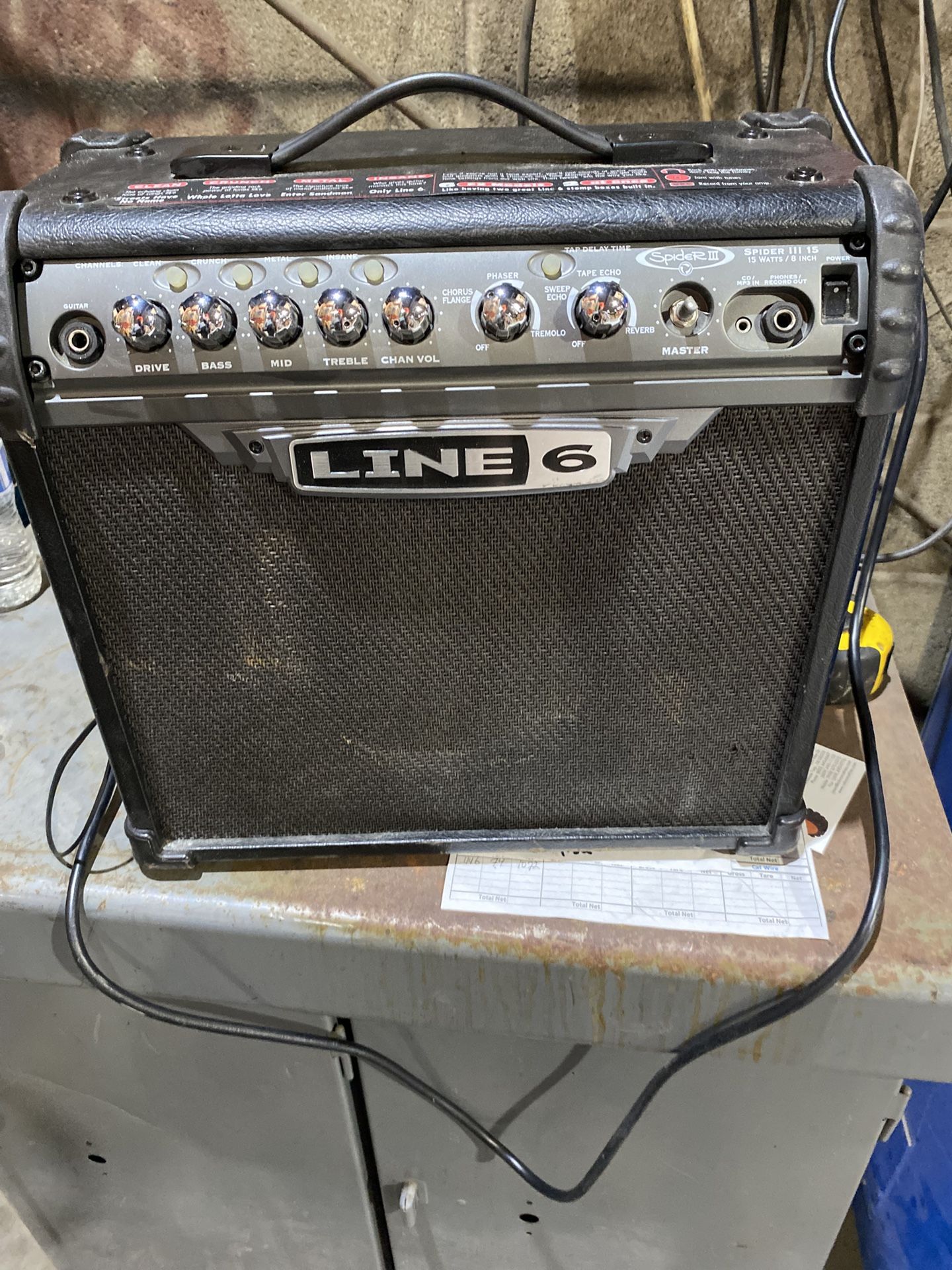 Line 6 Spider III Guitar Amplifier Built In Effect 15 Watt 8 Inch Amp Record Out