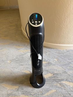 Black Quiet Tower Fan - Honeywell QuietSet 8-Speed Whole-Room Tower Fan