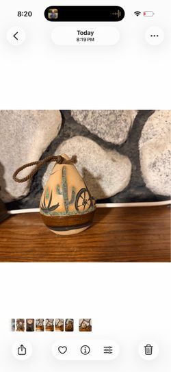Vintage Betty Selby Southwestern Pottery Hanging Planter