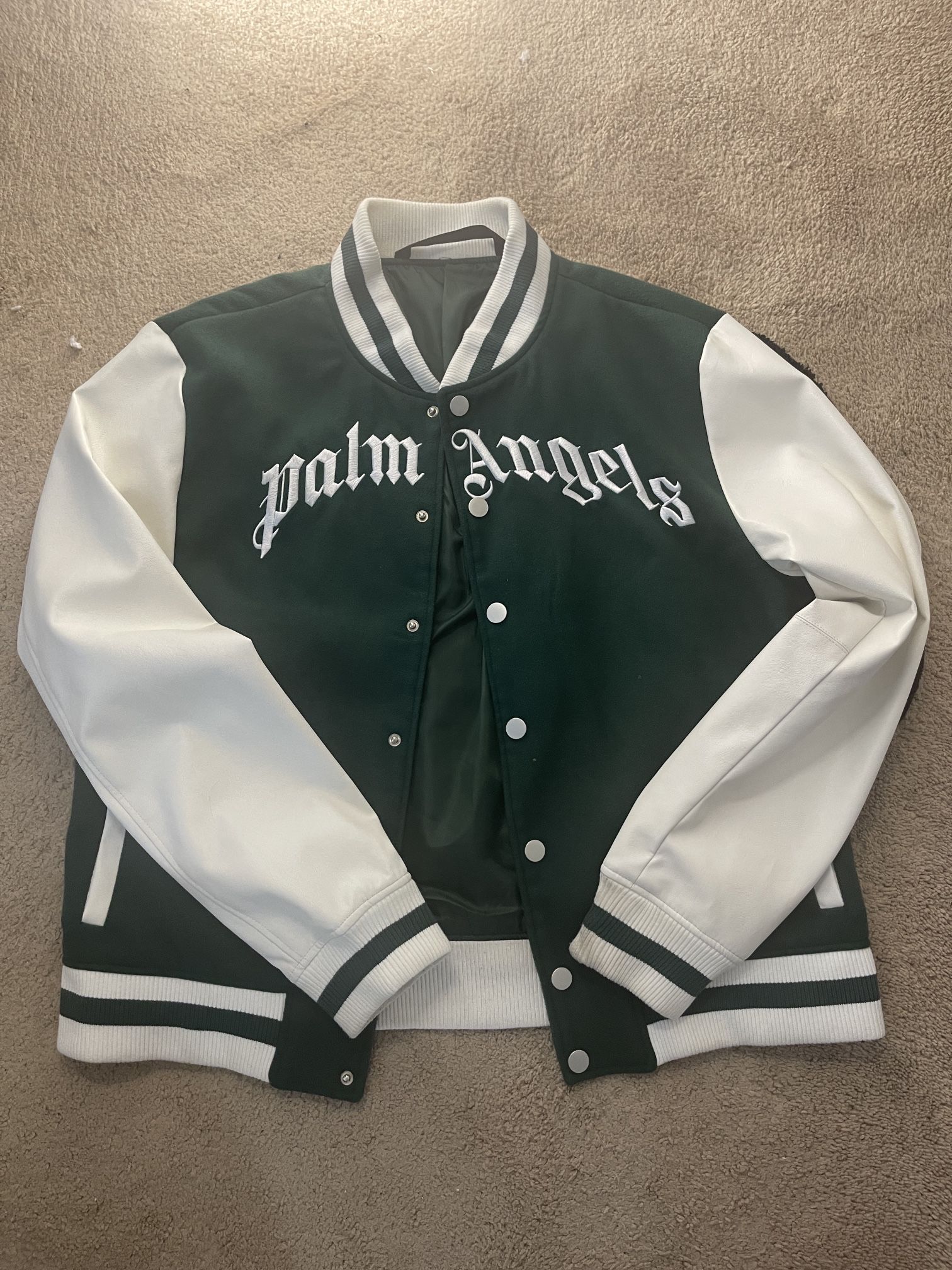 Palm Angels - Varsity Jacket - Dark Green